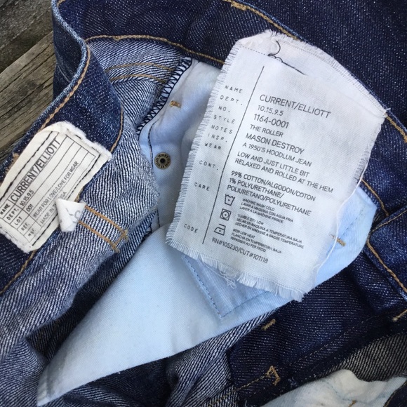 Current Elliott The Roller destroyed hoodlum jeans - Picture 6 of 8